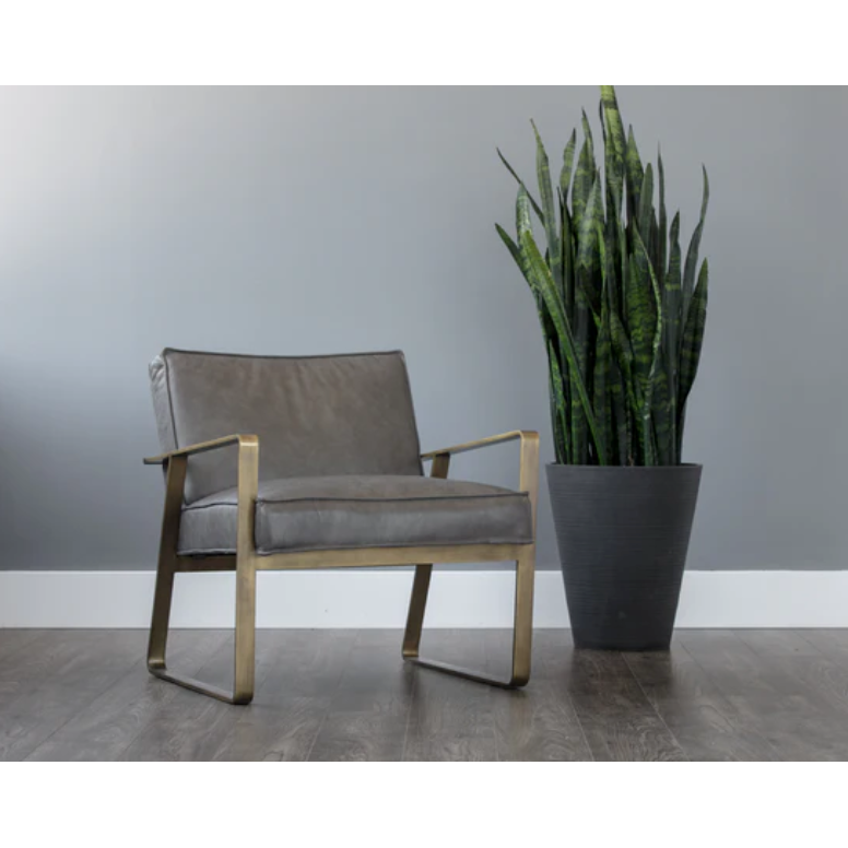 Kristoffer Lounge Chair in Steel Grey