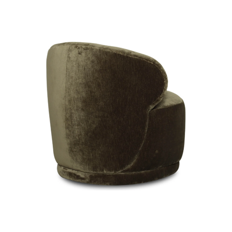 Rollo Club Chair in Distressed Khaki Green