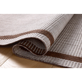 Easton Reversable Outdoor Rug in Dove/Coffee