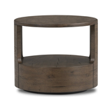 Matheus End Table in Grey French Oak