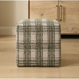 Joie Ottoman | Ireland Plaid