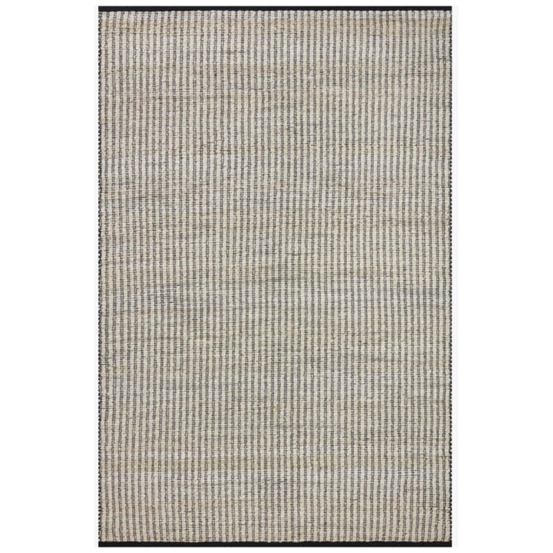 Colton Rug in Ivory/Black