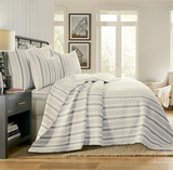 Rochelle Stripe Grey Quilt