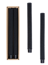 Hobnail Taper Candles in Box, Set of 2