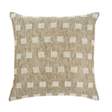 Check Linen Cushion - Natural