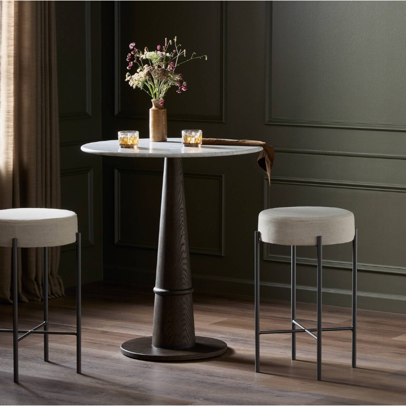 Nocona Stool in Savile Flax