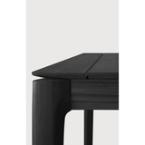 Bok Outdoor Dining Table in Teak Black