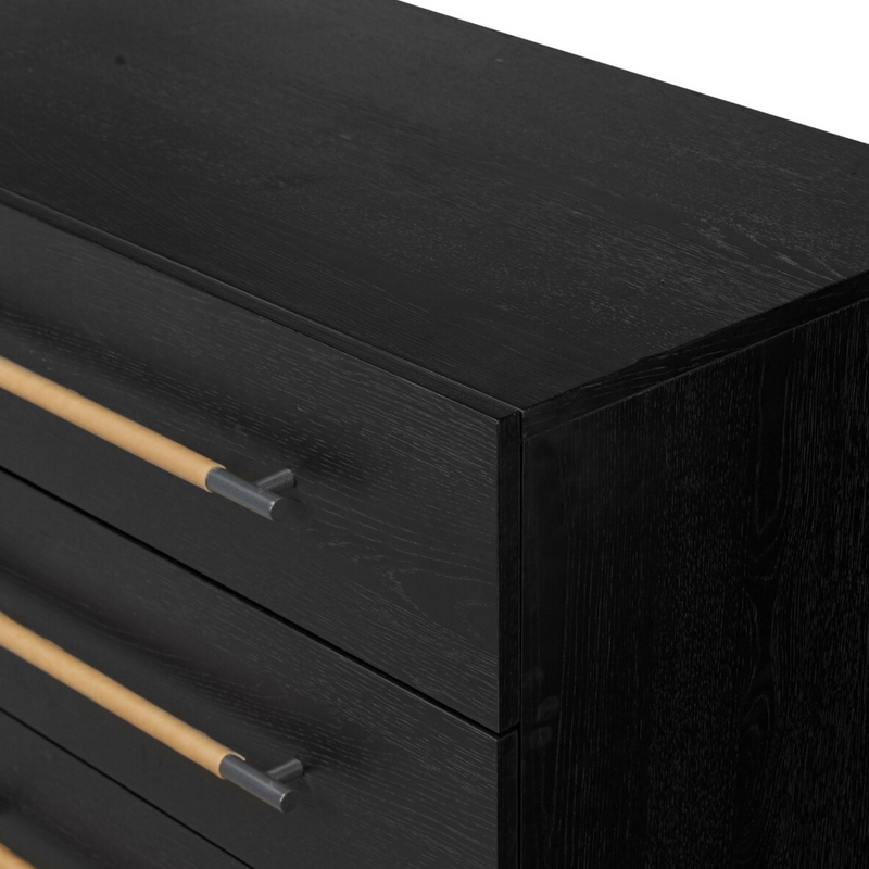 Rosedale 8 Drawer Dresser in Ebony Oak Veneer