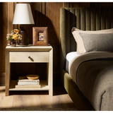Dolly Nightstand in Natural Taupe Vellum