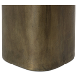 Odessa End Table in Aged Brass