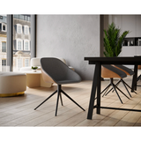 Mccoy Swivel Dining Chair in Cinnamon/November
