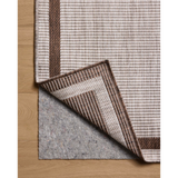 Easton Reversable Outdoor Rug in Dove/Coffee