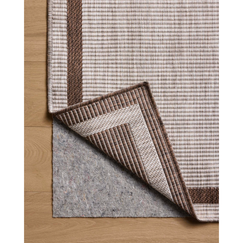 Easton Reversable Outdoor Rug in Dove/Coffee