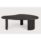 Boomerang Coffee Table in Mahogany Dark Brown