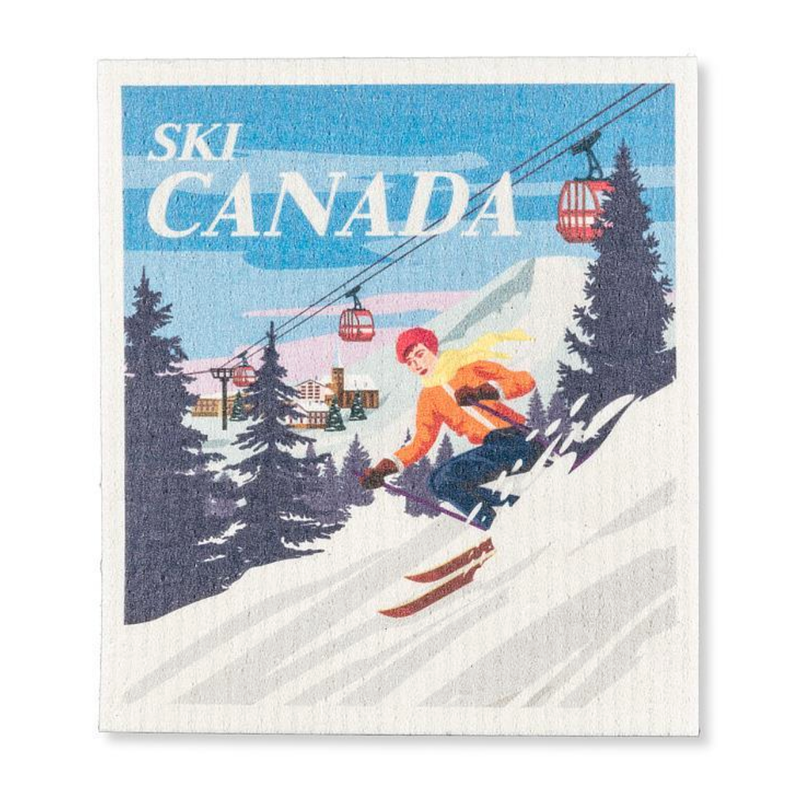 Ski Canada Dishcloth