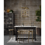 Westwood Stool in Hammered Aged Brass