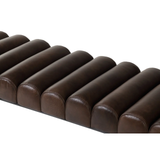 Harrison Bench in Dark Brown