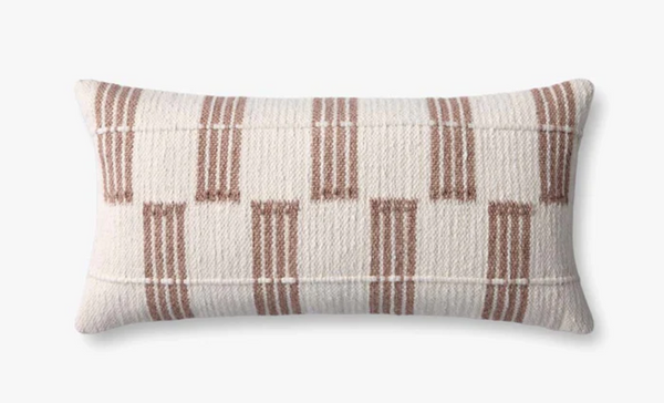 Sicily Cushion in Brown / Ivory