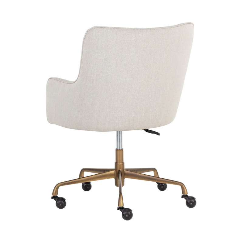 Franklin Office Chair in Beige Linen