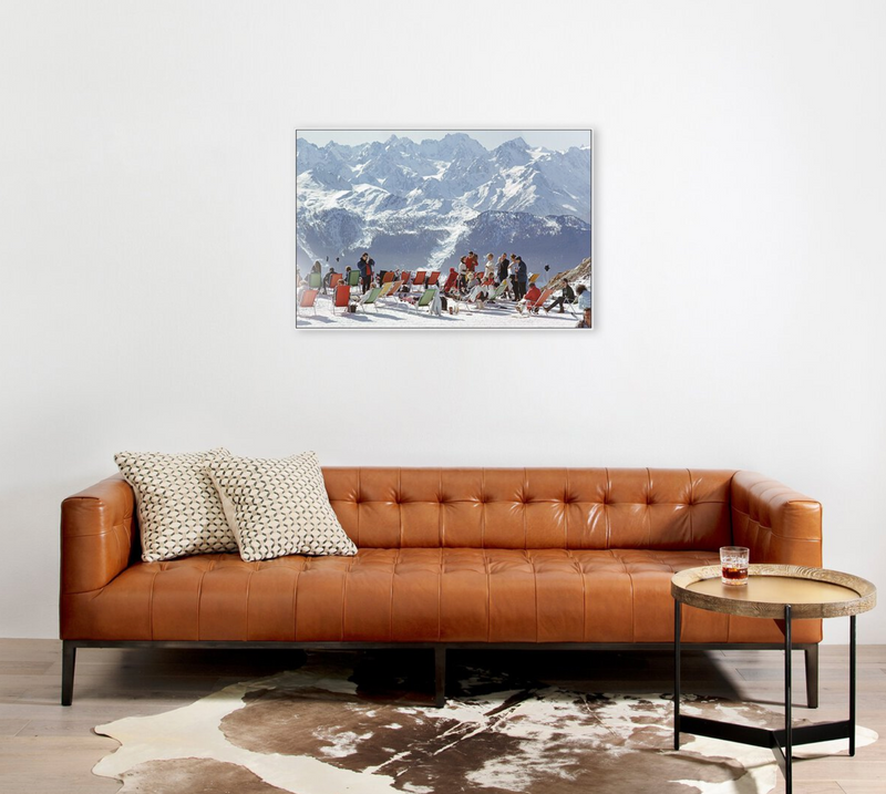 Lounging In Verbier by Slim Aarons