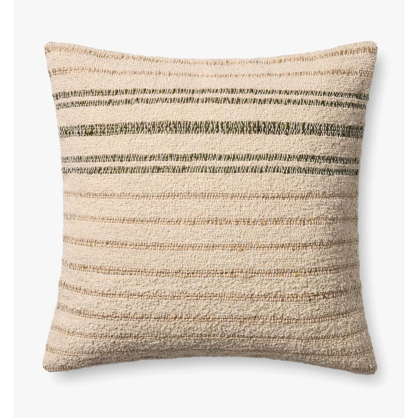 Atley Cushion in Natural/Olive
