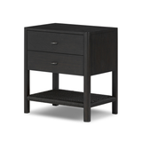 Zuma Nightstand in Smoked Black Ash Veneer