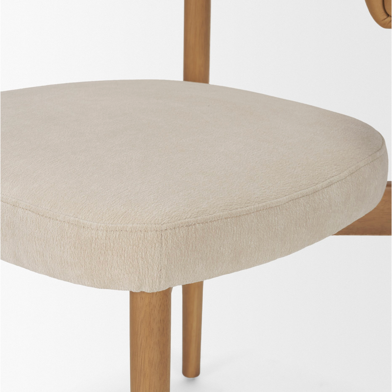 Motley Dining Chair in Tan/ Cream