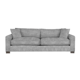 Custom Retreat Sectional - Gr.8 Wesley Linen - LAF One Arm Loveseat + RHF End Chaise - Uptown Light Legs