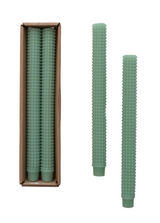 Hobnail Taper Candles in Box, Set of 2