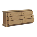 Clarence 6 Drawer Dresser in Natural