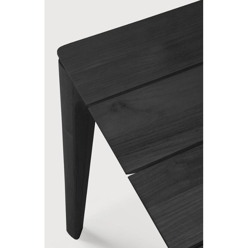 Bok Outdoor Dining Table in Teak Black