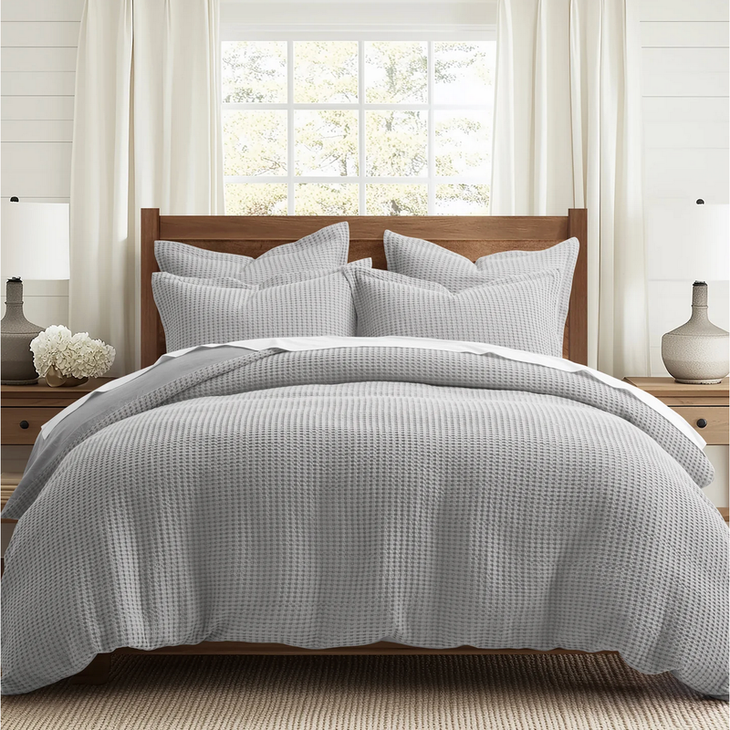 Waffle Duvet Set Twin