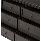 Geoffrey Wide Dresser in Smoked Black Veneer