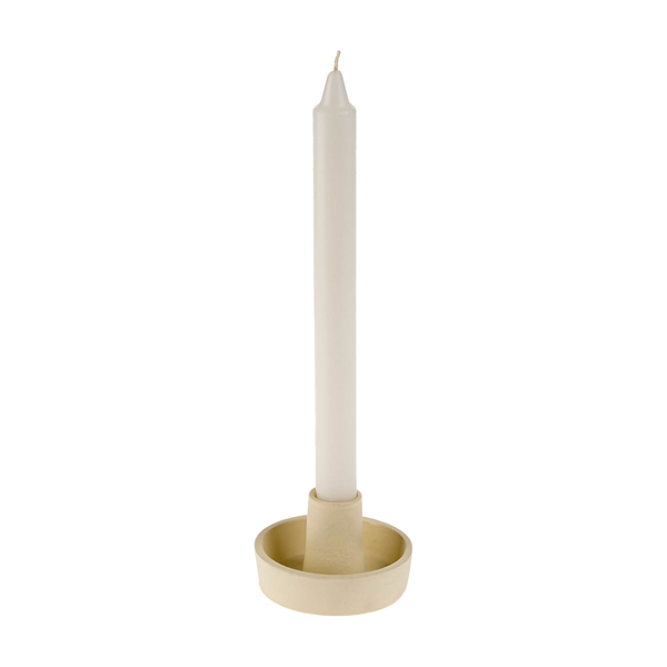 Estelle Candle Holder in Ivory