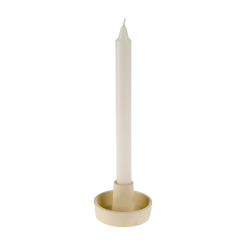 Estelle Candle Holder in Ivory