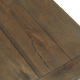 Troy End Table In Suede Brown