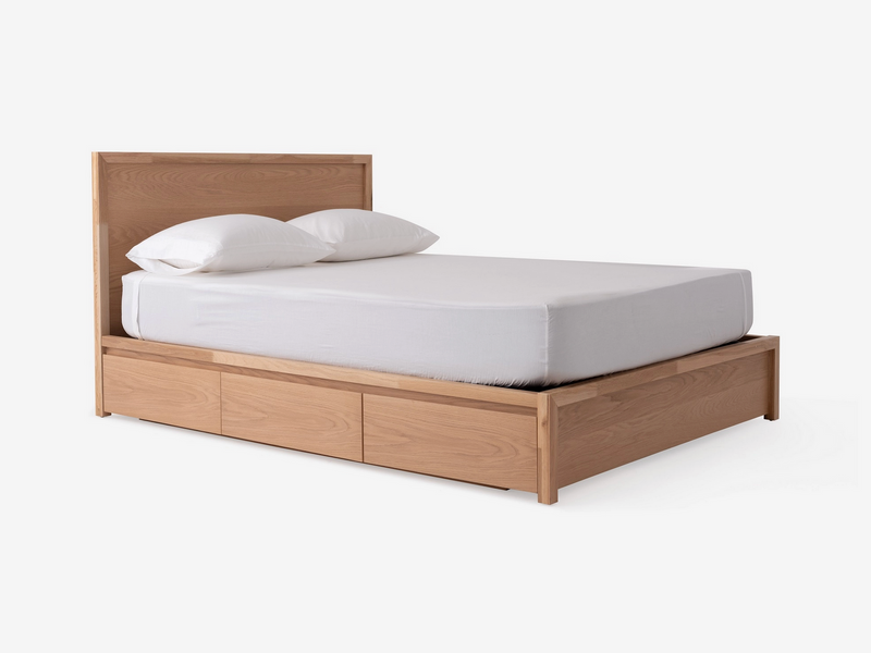 Marcel Oak 6 Drawer Storage Bed