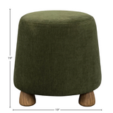 Giselle Ottoman in Olive