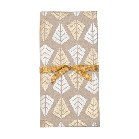 Linear Tree Napkins Set of 4 Champagne