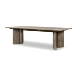 Huxley Outdoor Dining Table in Stained Aged Grey