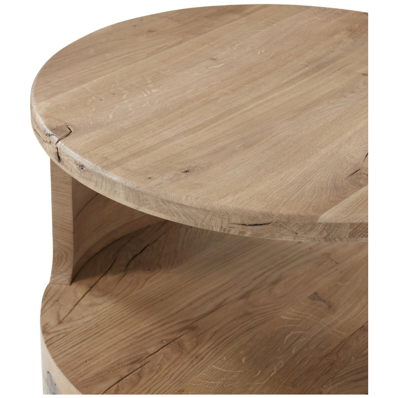 Matheus End Table in Natural French Oak