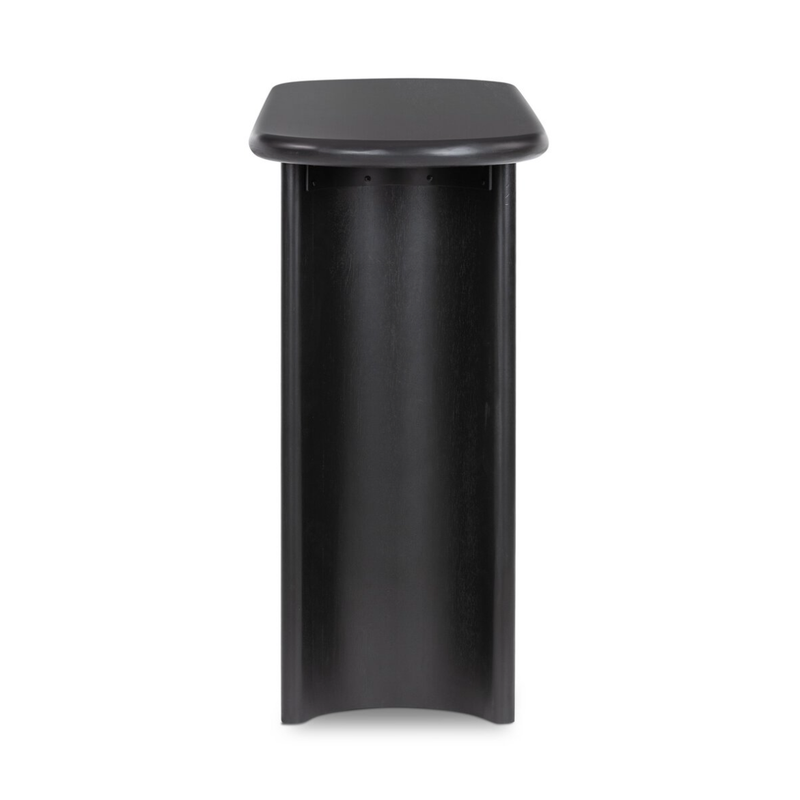 Paden Console Table in Aged Black Acacia