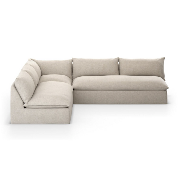 Grant Outdoor 3-Piece Sectional in Faye Sand