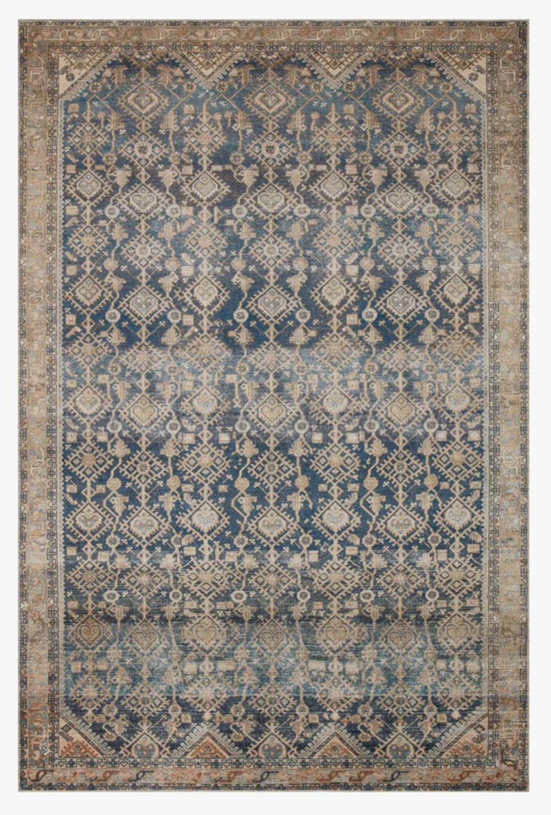 Lenna Indigo & Natural Area Rug