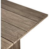 Huxley Outdoor Dining Table in Stained Aged Grey