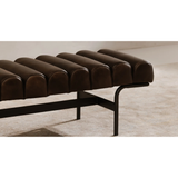 Harrison Bench in Dark Brown