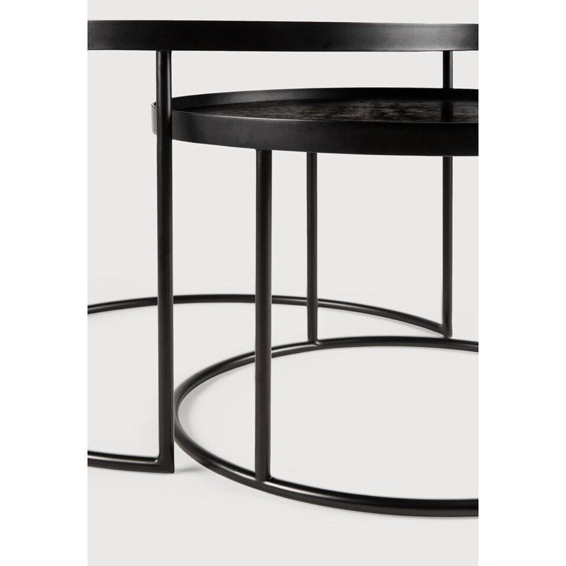 Tray Round Coffee Table Set