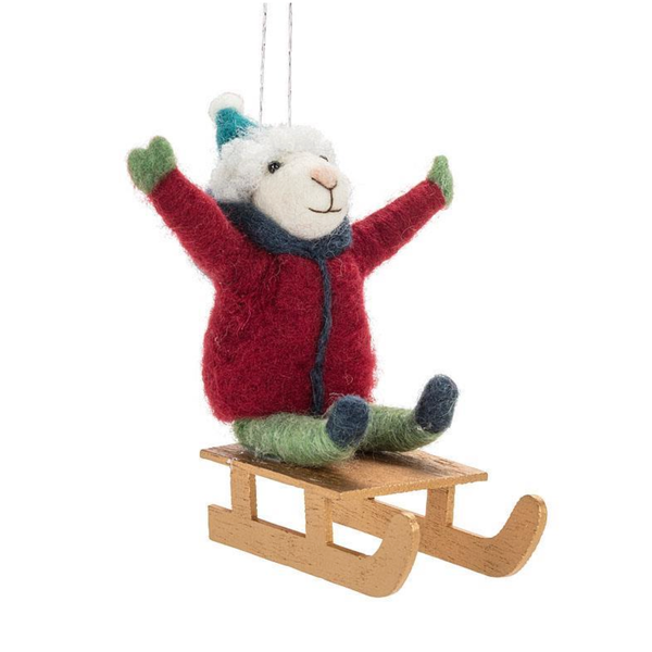 Winter Sport Mouse Ornament