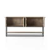 Kelby Small Media Console in Light Wash