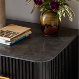 Fletcher Nightstand in Distressed Black
